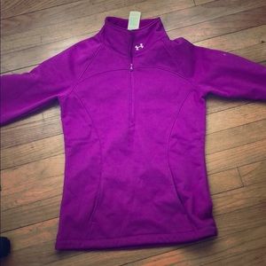 Purple underarmour quarter zip.